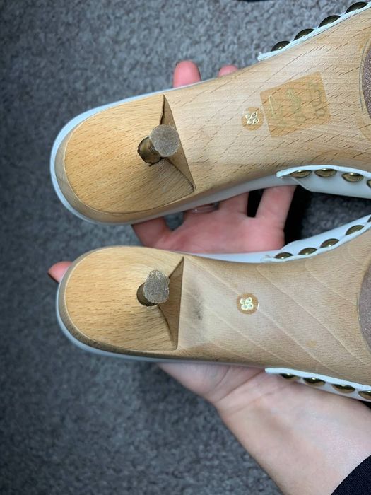 Клоги miu miu натуральна шкіра