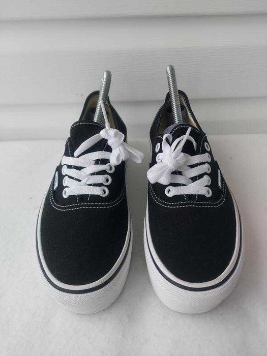 Кросівки жіночі стильні кеди на платформі Vans authentic stackform