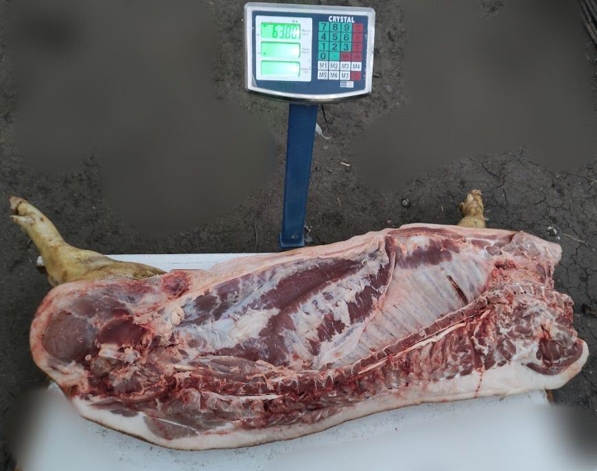 Продам тушку, полутушку домашньої свинини.