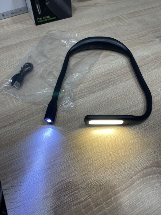 Світлодіодна Гнучка лампа світильник ліхтарик на шию руку ногу стіл