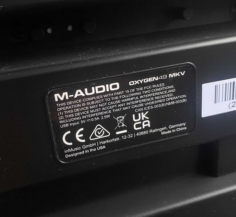 MIDI-клавіатура M-Audio Oxygen 49 MK V