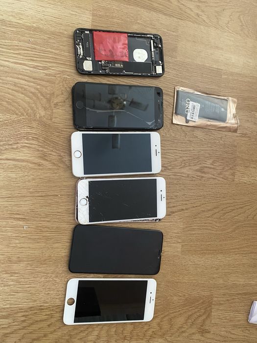 Лот запчастин Apple: iPhone 6/7, дисплей X, 6s, АКБ