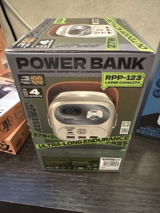 Remax ultra long RPP 123 PowerBank 60000 mAh 27 w
