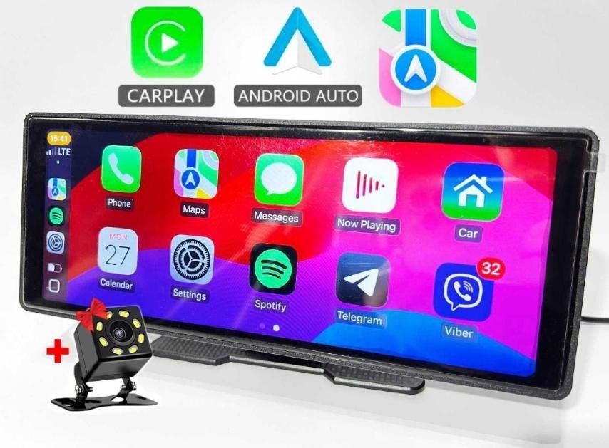 Android auto / carplay + 2-і камери та податок 64гб. micro SD карта пам'яті.