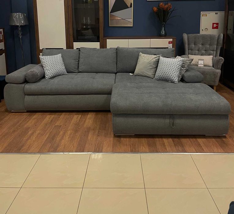 Narożnik z funkcją spania Norefin BLACK RED WHITE