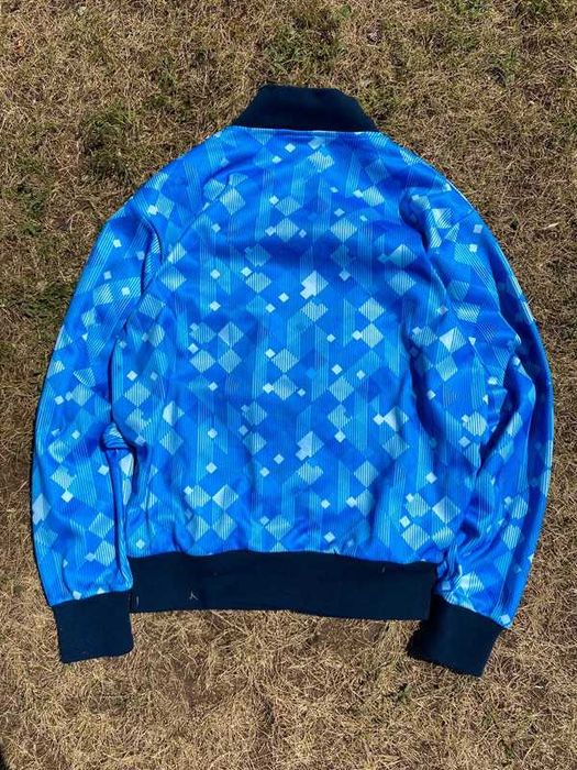 Bluza piłkarska score Draw retro Anglia england 90/92 zip blue