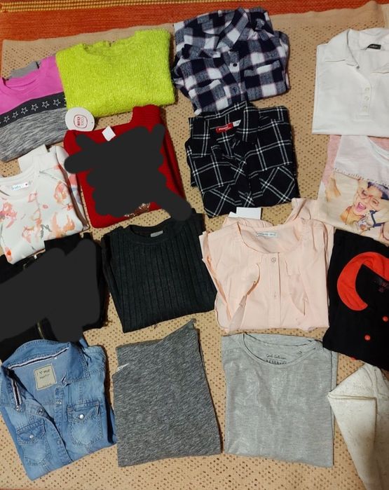 Zestaw paka bluzki, swetry, bluzy Reserved, Cool Club rozmiar 128