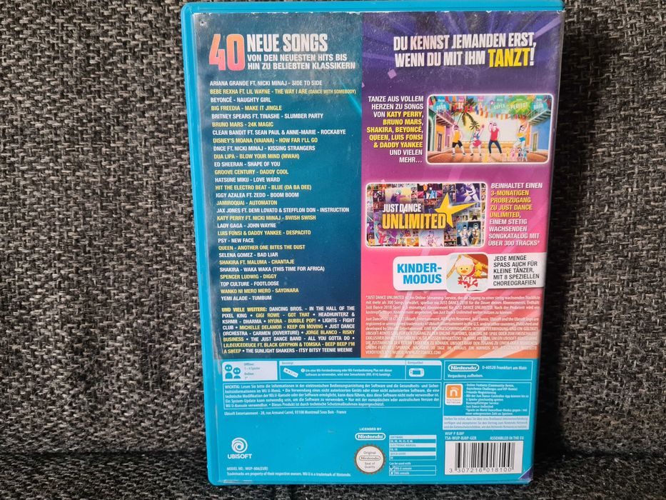 Just Dance 2018 Nintendo Wii U WiiU