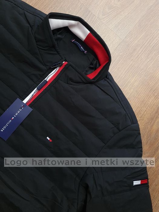 czarna meska kurtka tommy XL