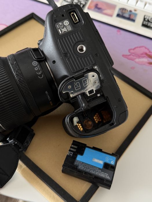 DSLR câmara Canon EOS 7D Mark I corpo + acessórios + presente