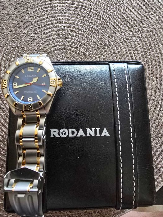 [MĘSKI] Zegarek RODANIA Diver 23233 – Bicolor, Blue Dial, 10 ATM