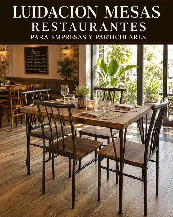 Conjunto de mesa com 4 cadeiras escuras em promoção para empresas e particulares