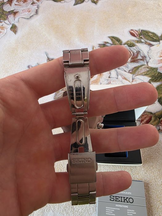 Чоловічий годинник Seiko Chronograph 6T63-00D0 White Quartz