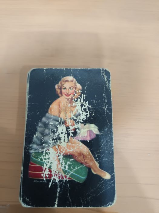 Baralho de Cartas Vintage Pin-Up Arrco Duratone (Anos 50) - Caixa Dupla