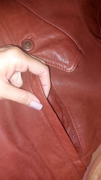 Вінтажна шкіряна куртка (54)