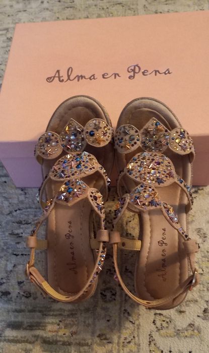 Alma en Pena sandálias  com cunha
