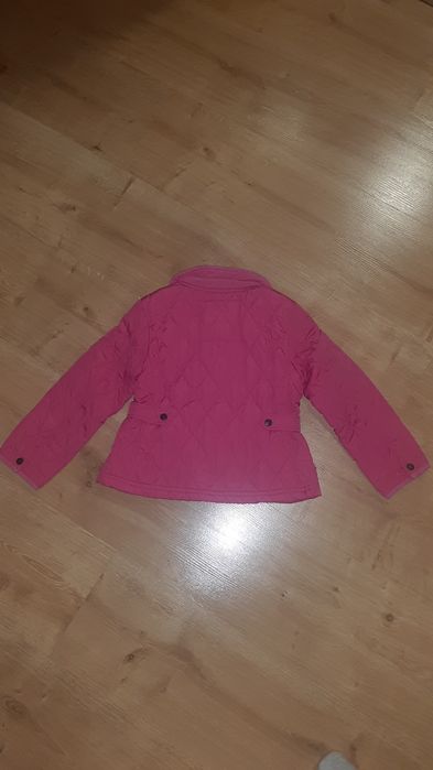 Kurtka wiosenna 104 kurteczka H&M pikowana różowa płaszczyk