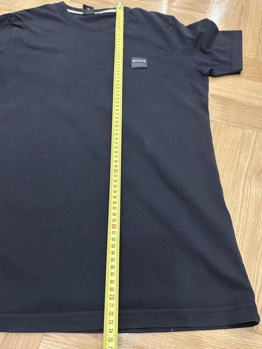 Czarny t-shirt, koszulka z krotkim rękawem BOSS