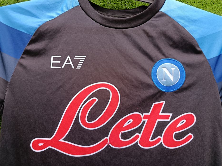 Підліткова футболка футбольна Наполі ea7 napoli italia кварцхелія