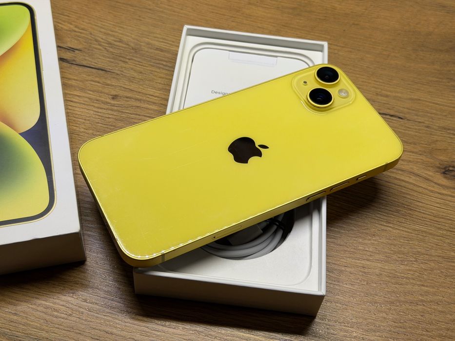iPhone 14 Plus 128GB Yellow Żółty 15 Ładny Stan Komplet