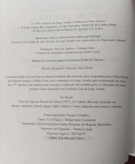 Jorge Amado - Tieta do Agreste - vol 1