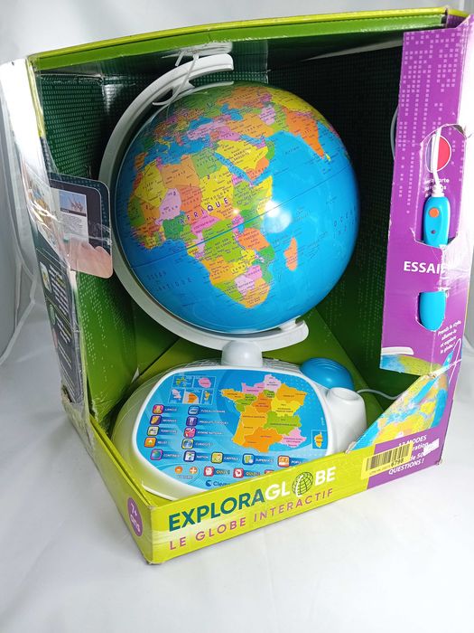 Clementoni 52202 Interaktywna gra globus (WERSJA FRANCUSKA)