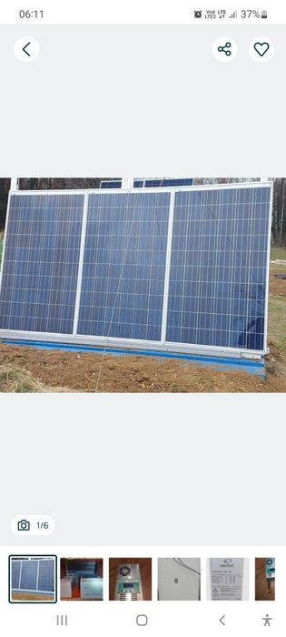 Zestaw solarny na działkę fotowoltaika panele + akumulatory