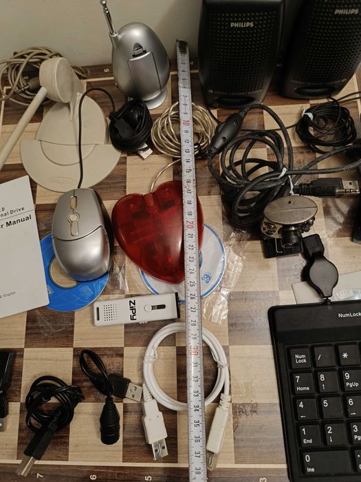 Conjunto de Acessórios de retro PC e Informática