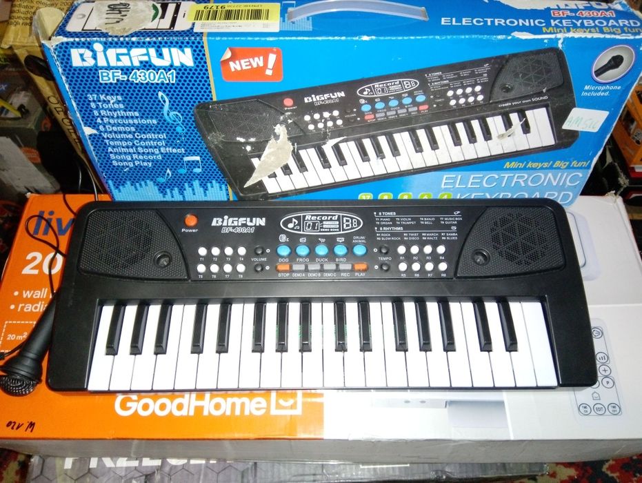Zabawka edukacyjna Mój pierwszy keyboard big fun plus mikrofon nowy