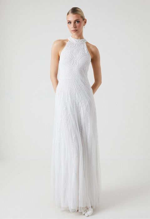 Весільна сукня з бісером