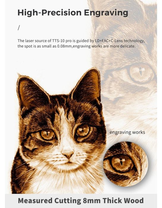 TwoTrees TTS-10 Pro High-Precision Laser Engraver 10W **SEALED**64751537614851124