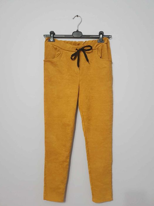 Eko zamszowe spodnie damskie