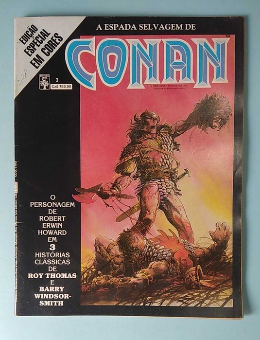 7 Revistas CONAN SAGA, ESPADA SELVAGEM, CONAN em CORES formato A4