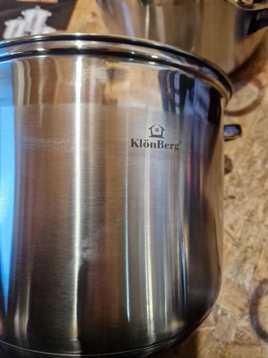 Garnki stalowe KLONBERG 2532 INDUKCJA ZESTAW 8EL 9/11/13,5/17L