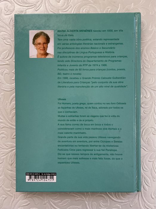 Livro: "Ulisses", de Maria Alberta Menéres