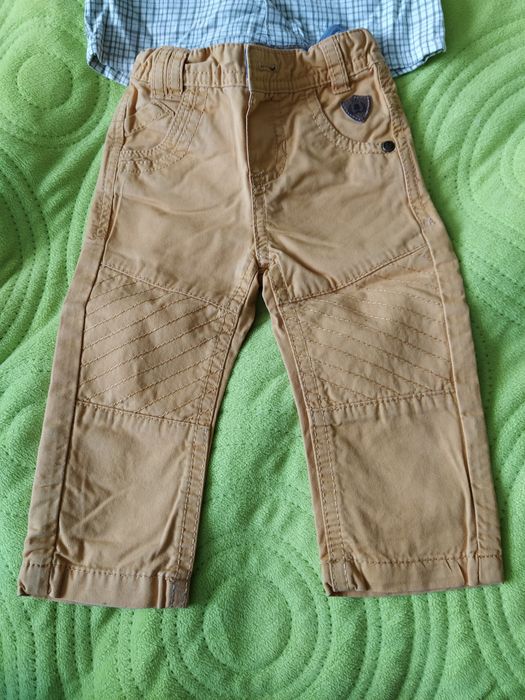 1+1 gratis Spodnie, koszula, niemowlęce