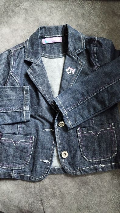 Kurtka dżinsowa marynarka 122-128