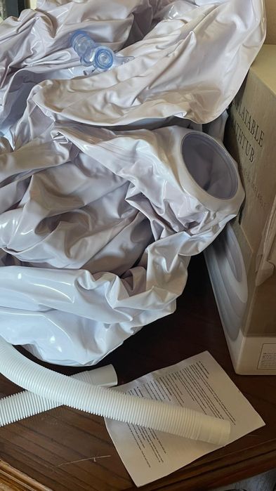 Banheira de plástico usada 1 vez