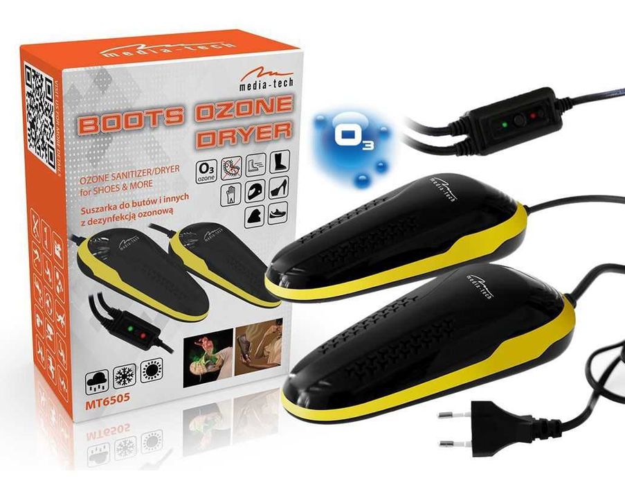 Suszarka do butów narciarskich, trekingowych z dezynfekcją ozonową