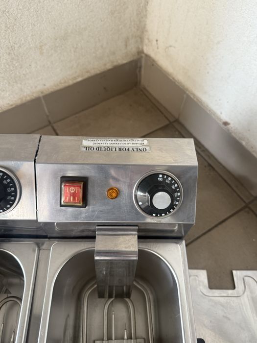 Фритюрниця Подвійна Обʼєм 4+4 Літри Професійна !!!