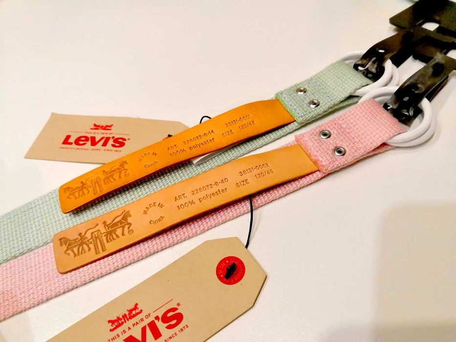 Levi's Pasek niebieski, miętowy, mięta, zielony - Produkt uniseks
