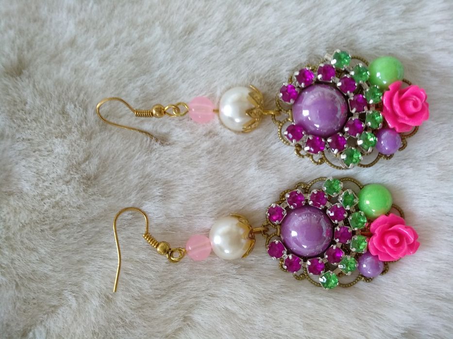 Brincos artesanais Vintage