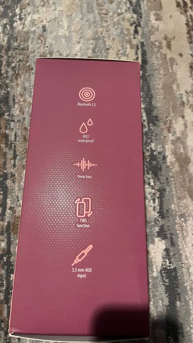 Głośnik Bluetooth nowy, różowy, bass!