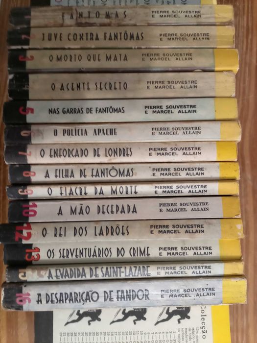 Livros da Colecção Fantômas, em bom estado.