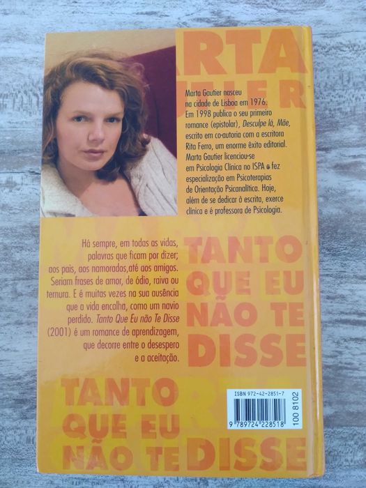 Livro - Tanto Que Eu Não  Te Disse