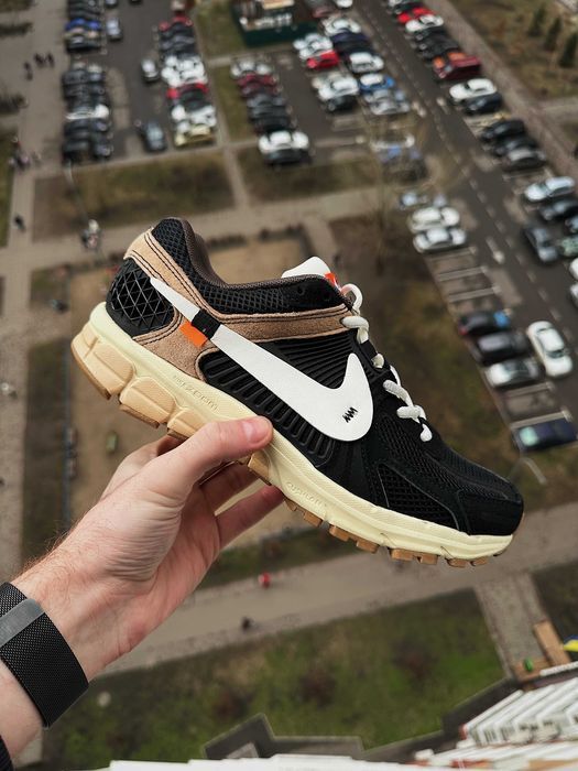 Мужские кроссовки NIKE ZOOM VOMERO 5 OFF-WHITE 'BLACK' F1. 41-45