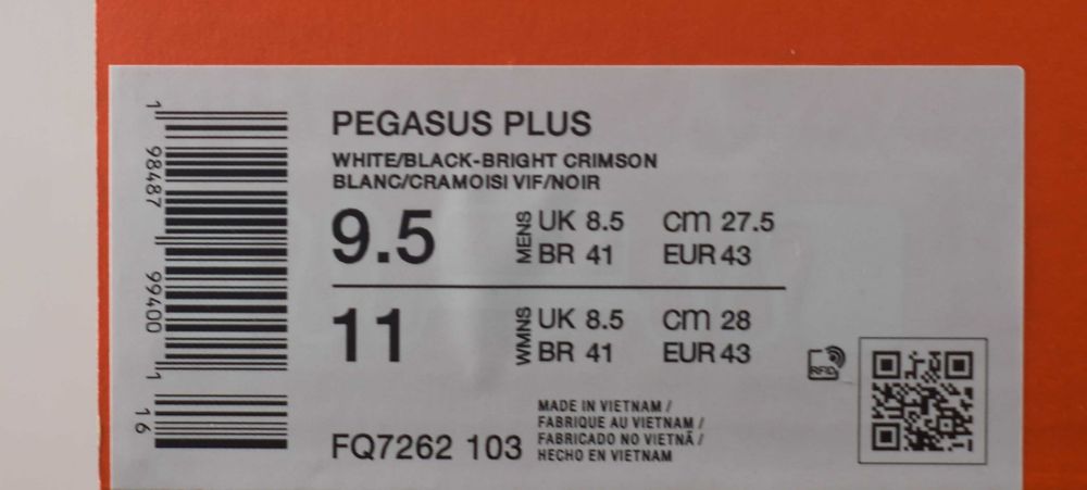 Nike Buty do biegania Pegasus Plus FQ7262 roz. 43
