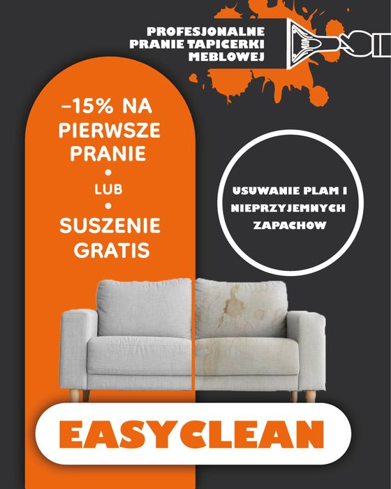 Pranie tapicerki meblowej - kanapy, narożniki, fotele