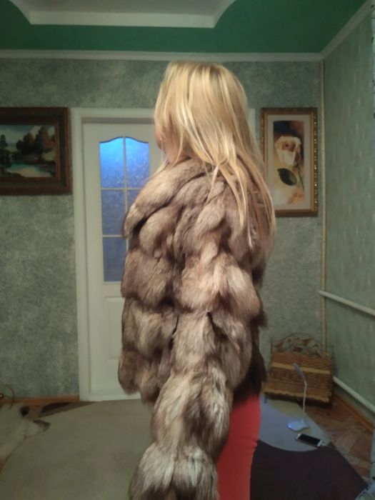 Шуба з хутра песця