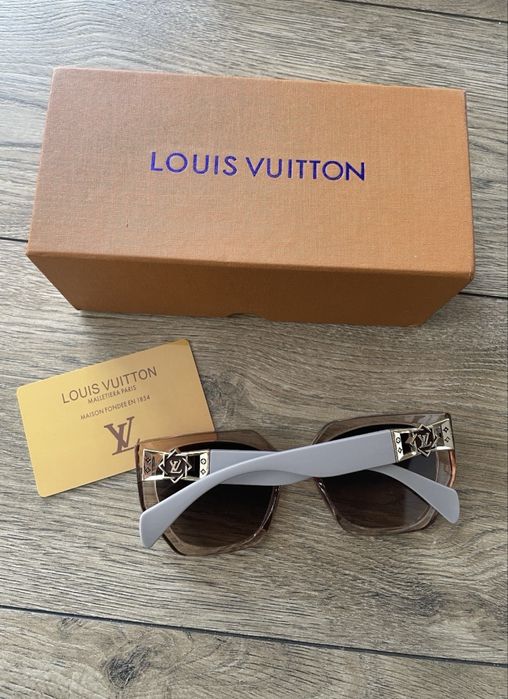 Okulary przeciwsloneczne Louis Vuitton nowe z pudelkiem logo Lv modne